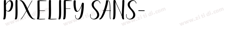 Pixelify Sans字体转换